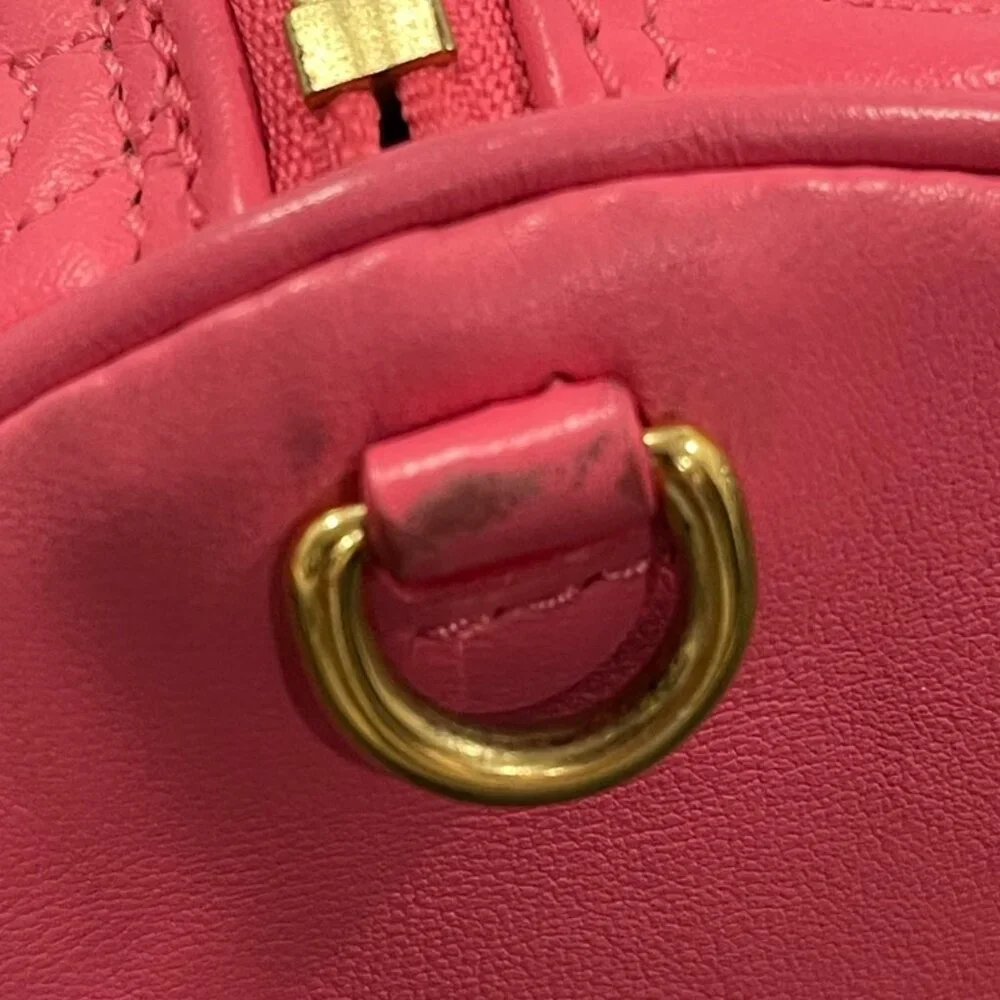 Louis Vuitton Papillon BB Pink Calfskin Hand/Shoulder Bag (JB1423)